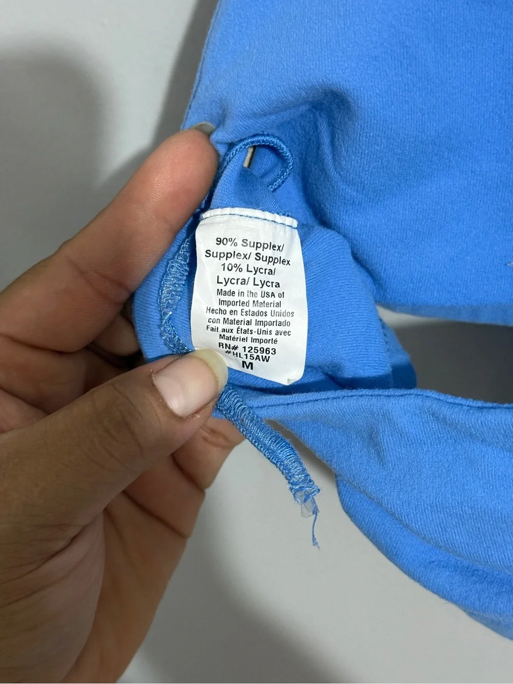 Kate Spade x Beyond Yoga Womens M Blue Cinched Bow Sports Bra Yoga Activewear